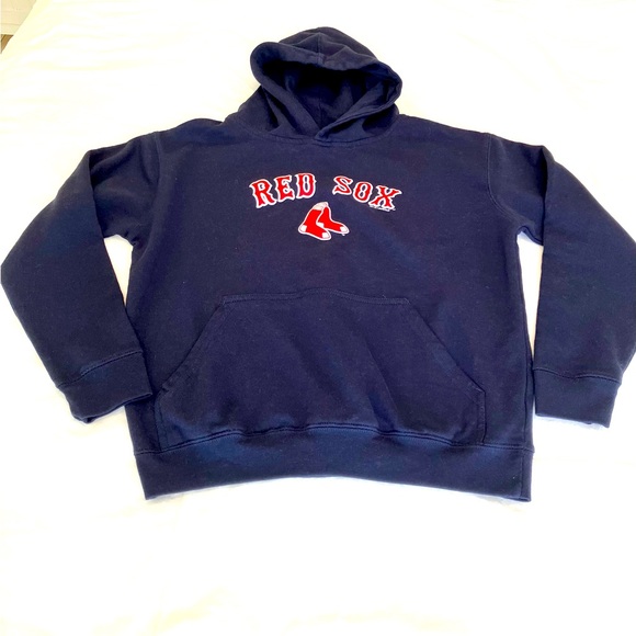 Kids Red Sox hoodie sweatshirt, Soft as a Grape size Large - Picture 4 of 8